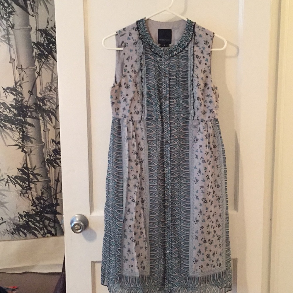 Anna Sui silk floral dress
